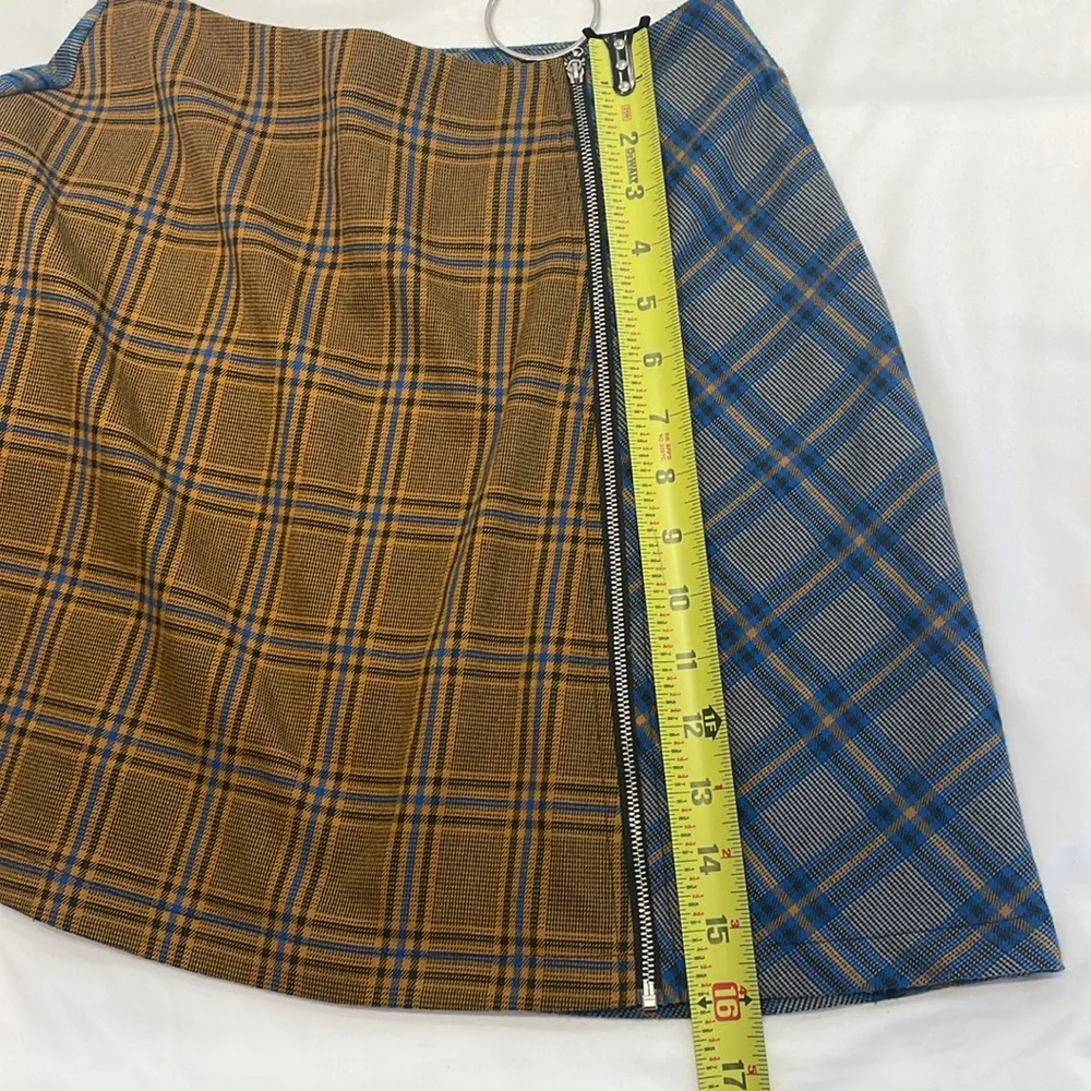 PrettyLittleThing Plaid School Girl Skirt 6 Academia Coquette Dark‎ Cottagecore